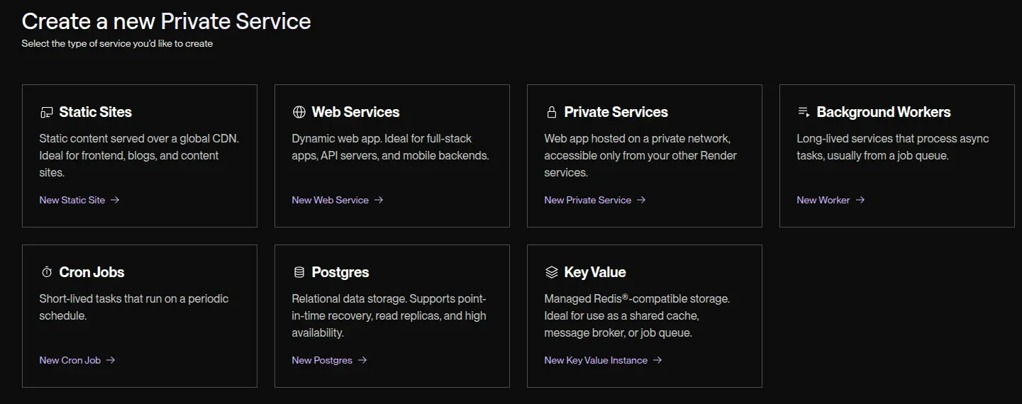 Create a new WEB SERVICE